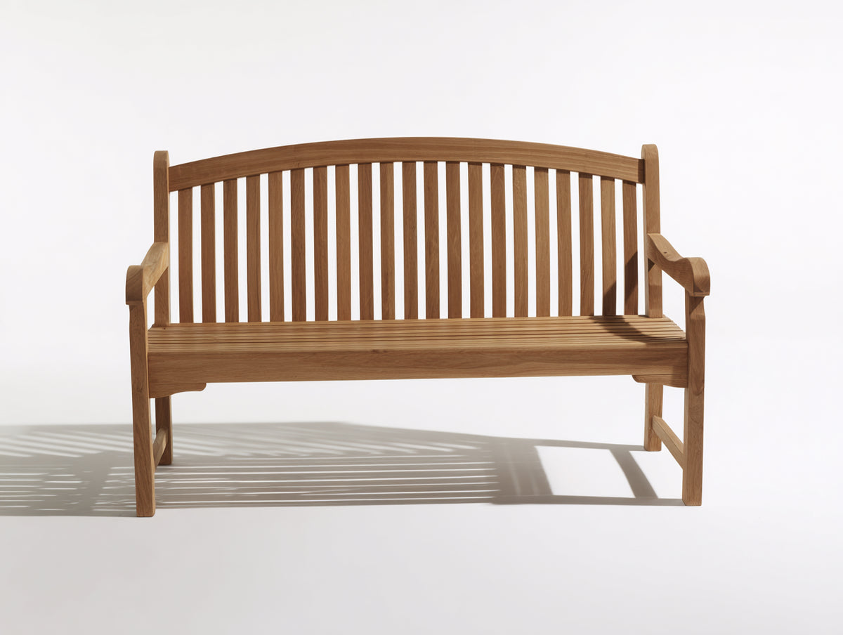 Banc de jardin - Bois - 150x61x90 cm - Bois brun - Style classique