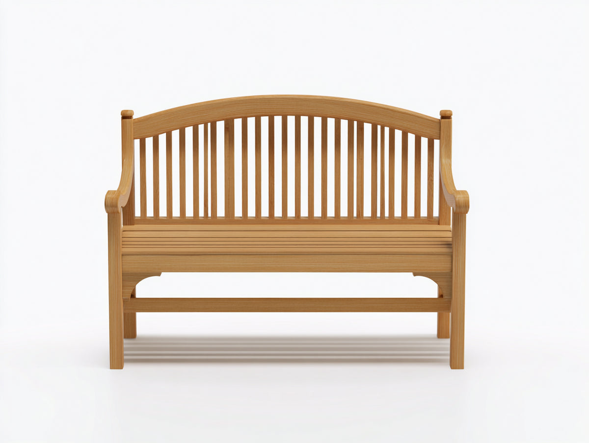 Banc de jardin - Bois - 145x60x92 cm - Bois miel - Style classique