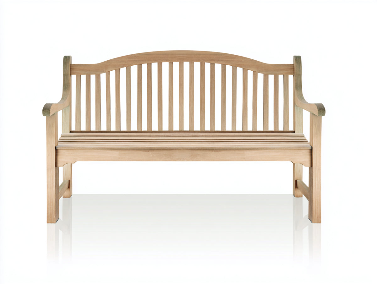 Banc de jardin - Bois - 148x61x92 cm - Bois naturel - Style classique